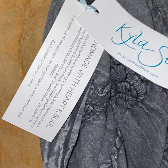 NWT $100 Dark Gray Embroidered Bronte Jacket KYLA SEO XS S M L - Picture 5 of 6